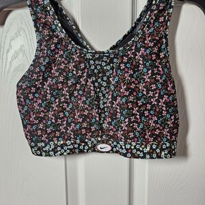 Nike Floral Black Sports Bra